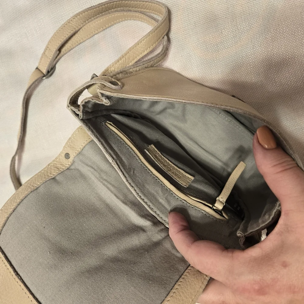 DAY & MOOD Leather & Suede Leaf Bag - Picture 6 of 8